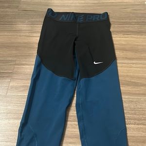 Nike Pro Full Length Legging Black/Teal